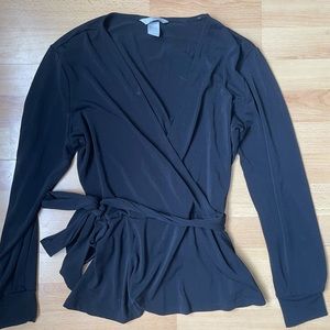 Black wrap top